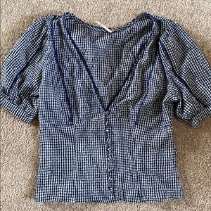 Free people gingham top